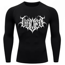 Camiseta Compressão Uv Manga Longa Cyber Tribal Shadow Crest Rash Guard