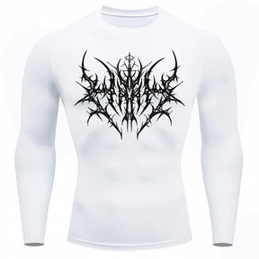 Camiseta Compressão Uv 50+ Manga Longa Cyber Tribal Primal Dominion Rash Guard