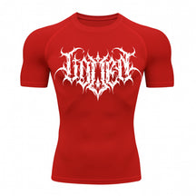 Camiseta Compressão Uv Manga Curta Cyber Tribal Shadow Crest Rash Guard