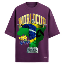 Camiseta Oversized Premium 20.1 Atoomic Brasil Rumo Ao Hexa Cristo Redentor Camisa Unissex