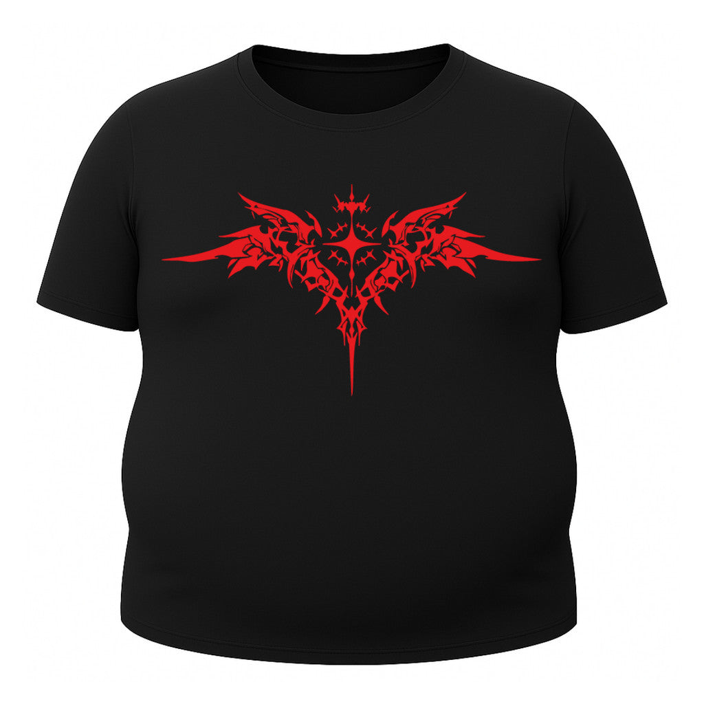 Camiseta Plus Size Proteção Uv Tecido Gelado Manga Curta Cyber Tribal Asas 03