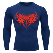 Camiseta Compressão Uv Manga Longa Cyber Tribal Night Reaper Oblivion Rash Guard