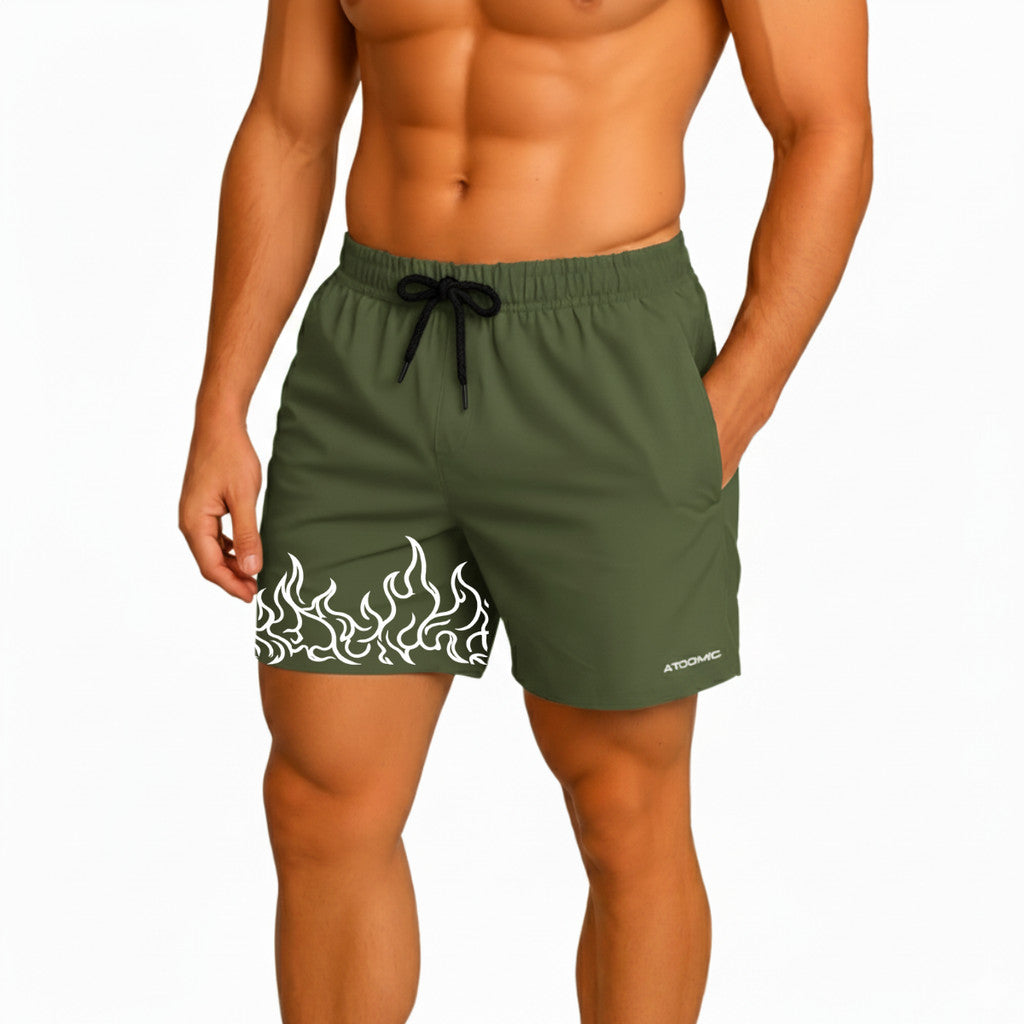 Bermuda Fogo Shorts Elastano Fire Premium Mauricinho Tecido Leve Bermuda Para Treinar Gang