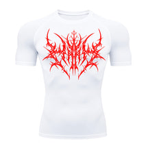 Camiseta Compressão Uv 50+ Manga Curta Cyber Tribal Primal Dominion Rash Guard