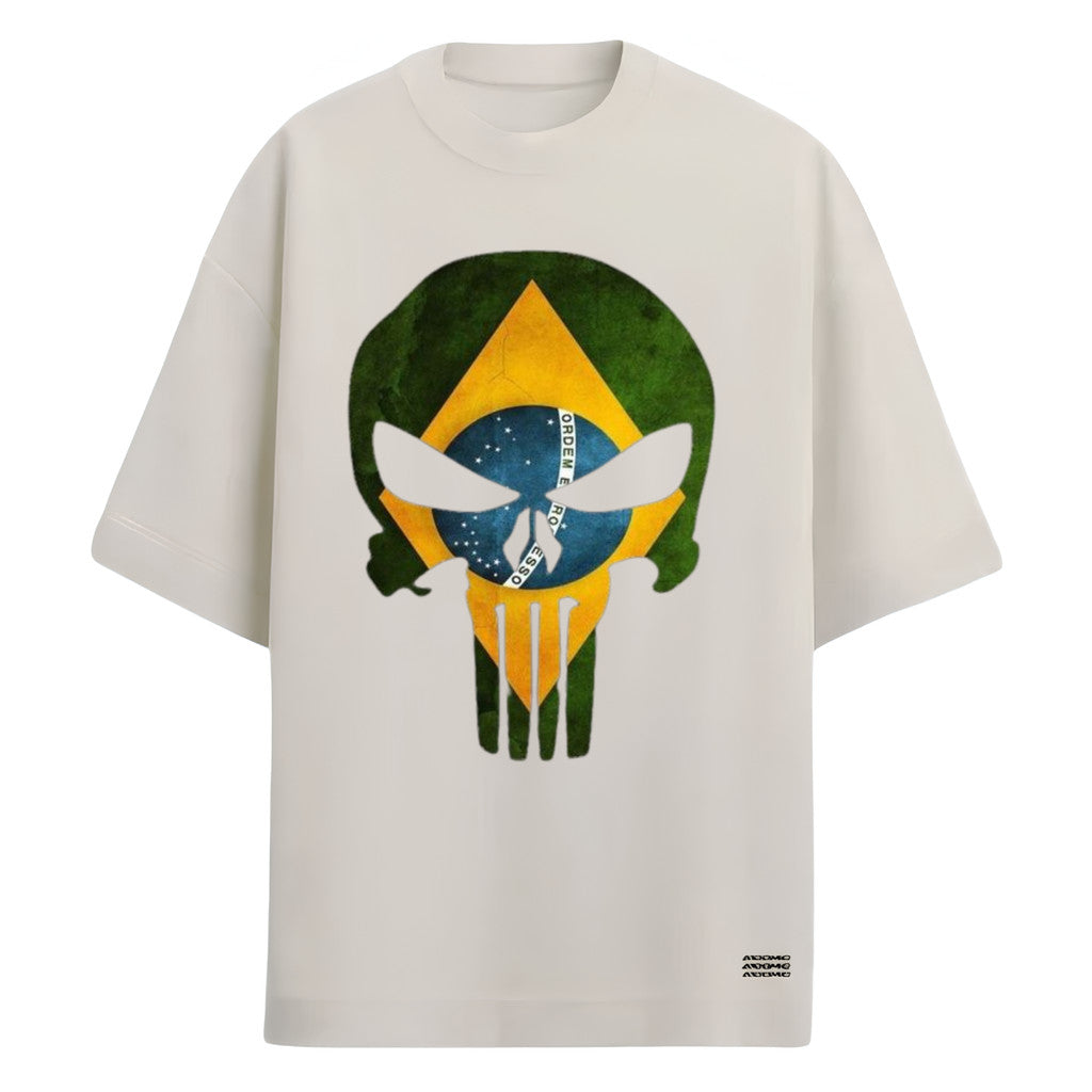 Camiseta Oversized Justiceiro Brasil Varias Cores