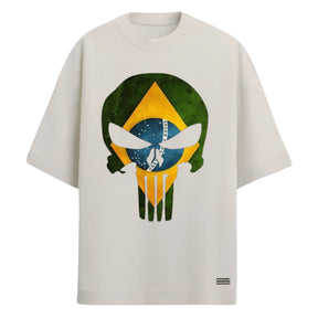 Camiseta Oversized Justiceiro Brasil Varias Cores