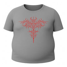 Camiseta Plus Size Uv 50+ Manga Curta Cyber Tribal Savage Emblem Rash Guard