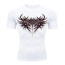 Camiseta Compressão Uv Manga Curta Cyber Tribal Night Reaper Oblivion Rash Guard