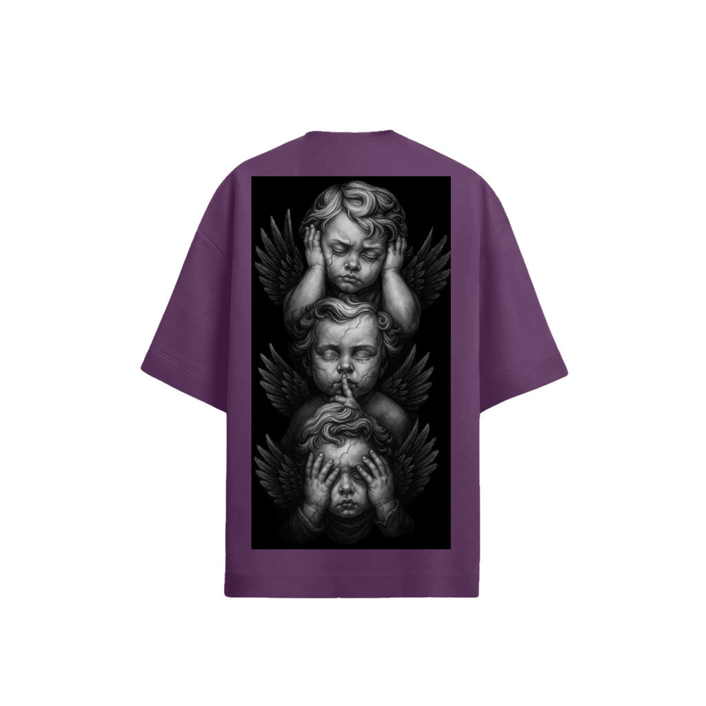 Camiseta Oversized Premium 20.1 Atoomic Angels Of Silence Camisa Unissex