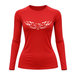 Camiseta Compressão Uv Manga Longa Cyber Tribal Angel Hello Kitty Rash Guard