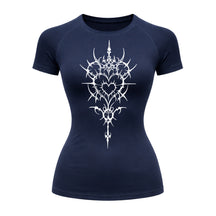 Camiseta Compressão Uv Manga Curta Cyber Tribal Iron Hearth Dark Rash Guard
