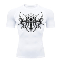 Camiseta Compressão Uv 50+ Manga Curta Cyber Tribal Primal Dominion Rash Guard