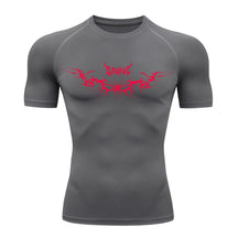 Camiseta Compressão Uv Manga Curta Cyber Tribal Savage Spider Wings Rash Guard