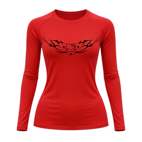Camiseta Compressão Uv Manga Longa Cyber Tribal Angel Hello Kitty Rash Guard