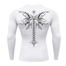 Camiseta Compressão Uv Manga Longa Cyber Tribal Shadow Stinger Wings Rash Guard