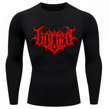 Camiseta Compressão Uv Manga Longa Cyber Tribal Shadow Crest Rash Guard
