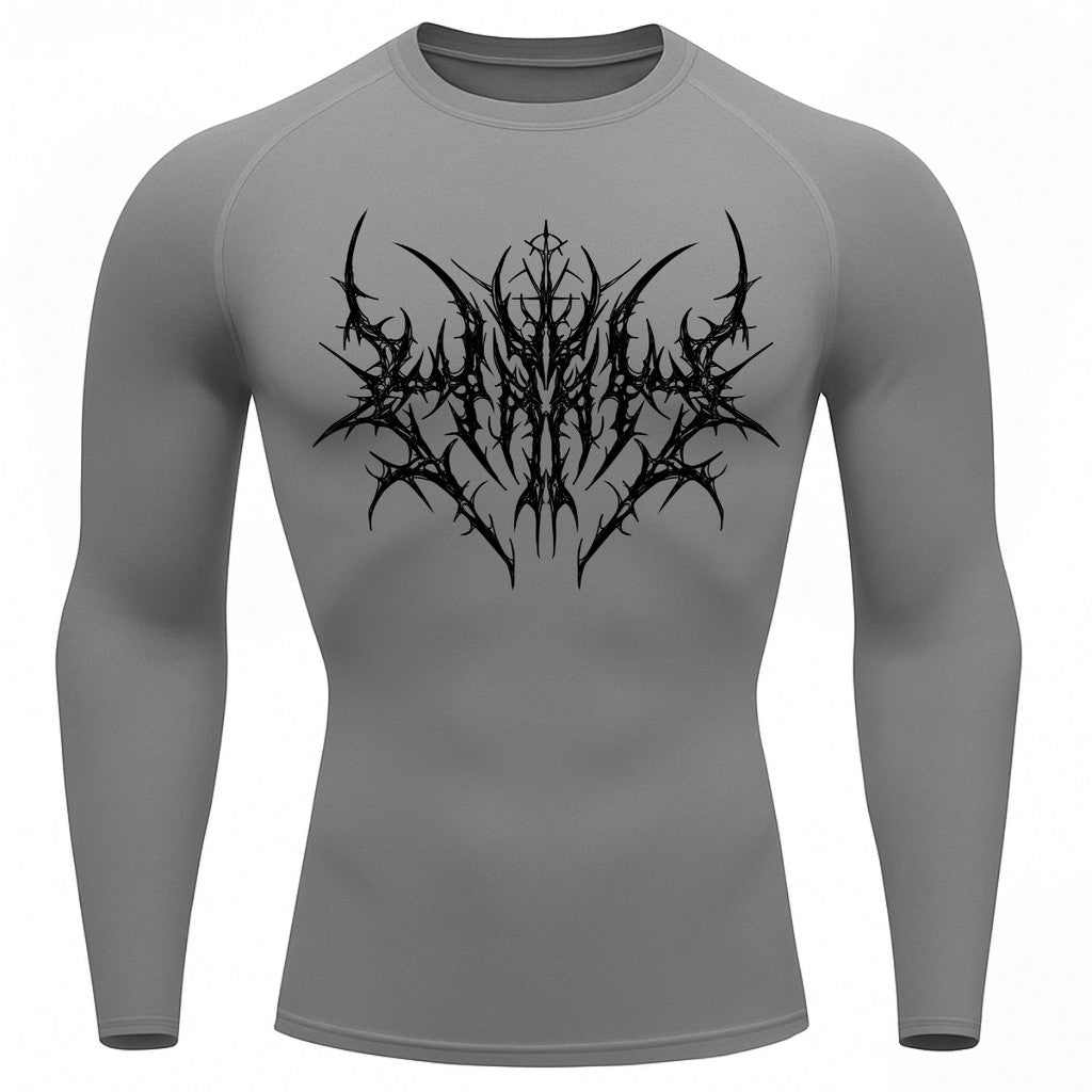 Camiseta Compressão Uv 50+ Manga Longa Cyber Tribal Primal Dominion Rash Guard