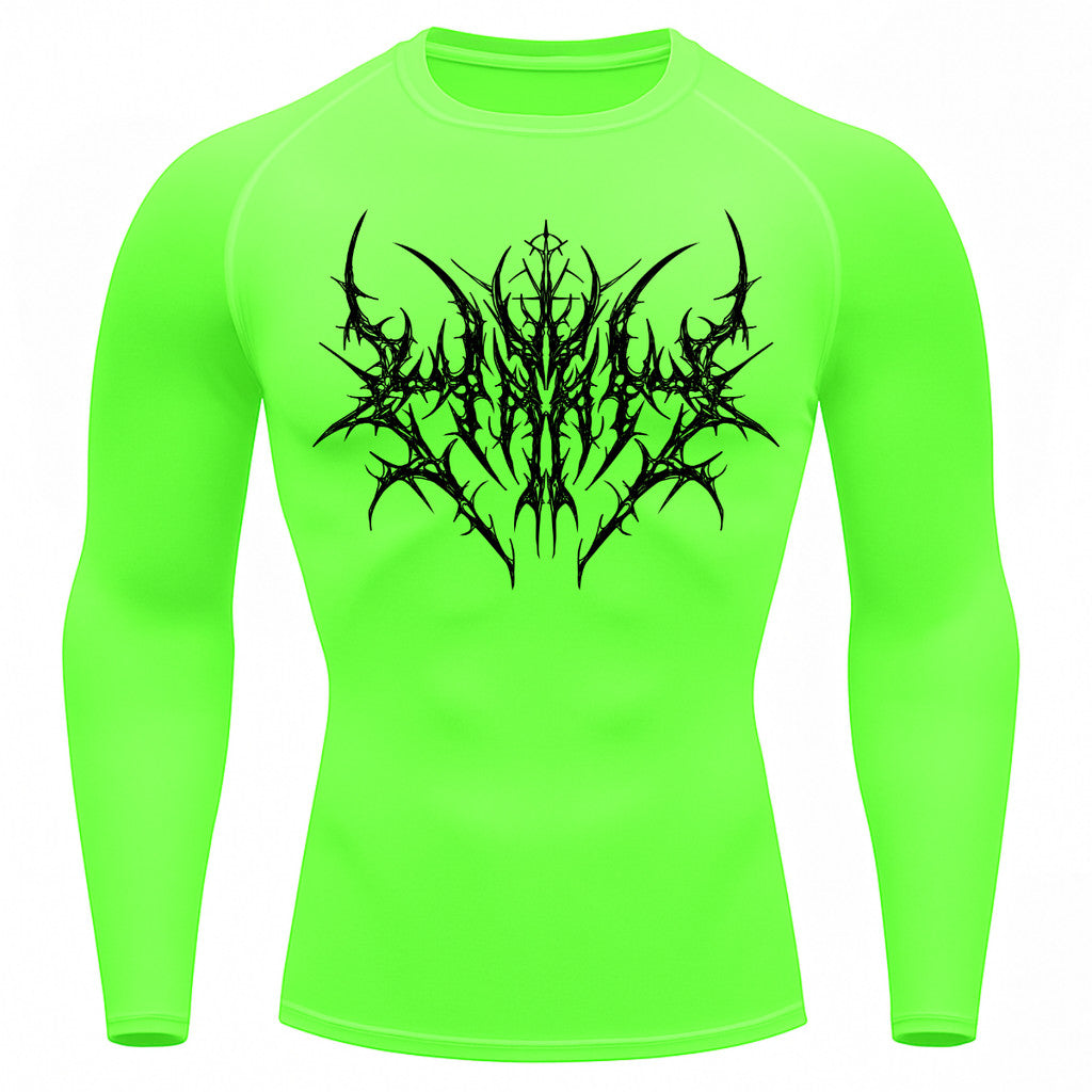Camiseta Compressão Uv 50+ Manga Longa Cyber Tribal Primal Dominion Rash Guard