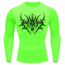 Camiseta Compressão Uv 50+ Manga Longa Cyber Tribal Primal Dominion Rash Guard