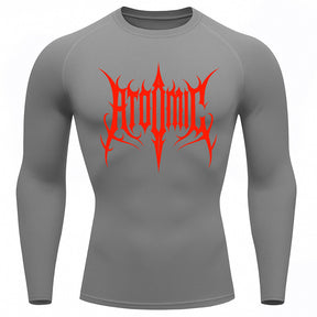 Camiseta Compressão Uv Manga Longa Cyber Tribal Atoomic Imperium Dark Rash Guard
