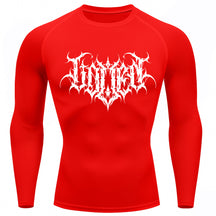 Camiseta Compressão Uv Manga Longa Cyber Tribal Shadow Crest Rash Guard