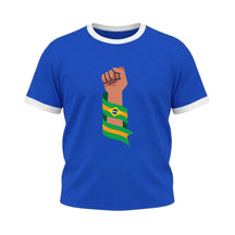 Camiseta Manga Curta Plus Size Força Resistência Brasil Colorida