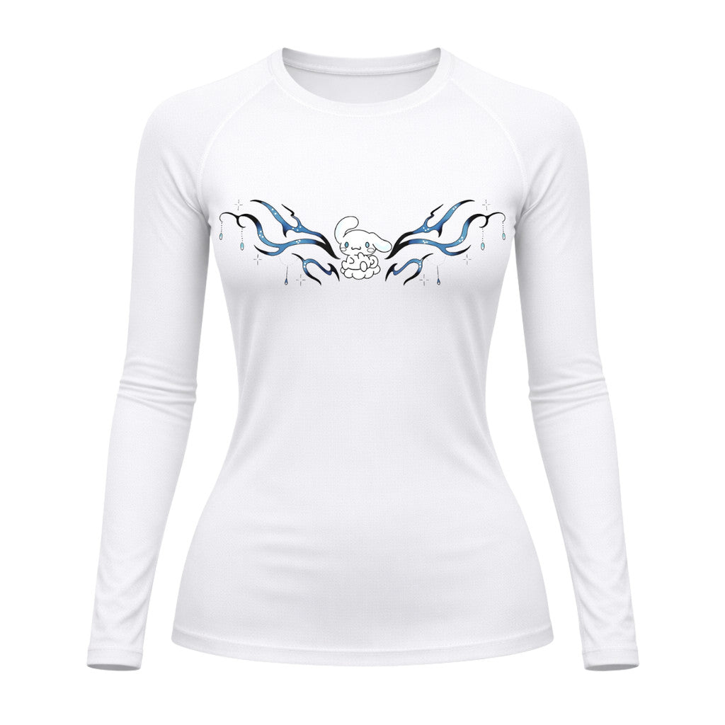 Camiseta Compressão Uv Manga Longa Cyber Tribal Cinnamoroll Hello Kitty Rash Guard