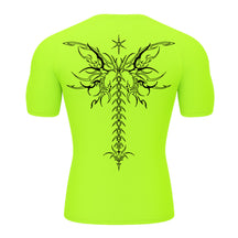 Camiseta Compressão Uv Manga Curta Cyber Tribal Shadow Stinger Wings Rash Guard