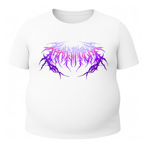 Camiseta Plus Size Proteção Uv 50+ Manga Curta Cyber Tribal Rash Guard