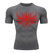 Camiseta Compressão Uv 50+ Manga Curta Cyber Tribal Primal Dominion Rash Guard