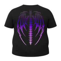 Camiseta Plus Size Proteção Uv Manga Curta Cyber Tribal Asas 01 Rash Guard