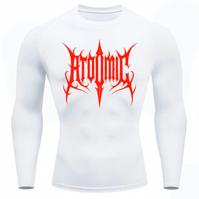 Camiseta Compressão Uv Manga Longa Cyber Tribal Atoomic Imperium Dark Rash Guard