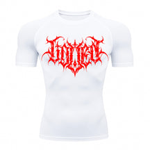 Camiseta Compressão Uv Manga Curta Cyber Tribal Shadow Crest Rash Guard