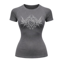 Camiseta Compressão Uv Manga Curta Cyber Tribal Black Heart Hello Kitty Rash Guard
