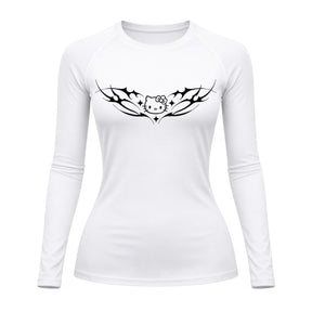 Camiseta Compressão Uv Manga Longa Cyber Tribal Angel Hello Kitty Rash Guard