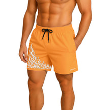 Shorts Elastano Fire Bermuda Fogo Corrida Mauricinho Tecido Leve Bermuda Para Treinar Gym