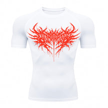 Camiseta Compressão Uv Manga Curta Cyber Tribal Night Reaper Oblivion Rash Guard