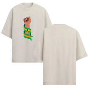 Camiseta Oversized Manga Curta Força Brasil Brasileiro Varias Cores
