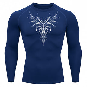Camiseta Compressão Uv 50+ Manga Longa Cyber Tribal Dark Instinct Rash Guard