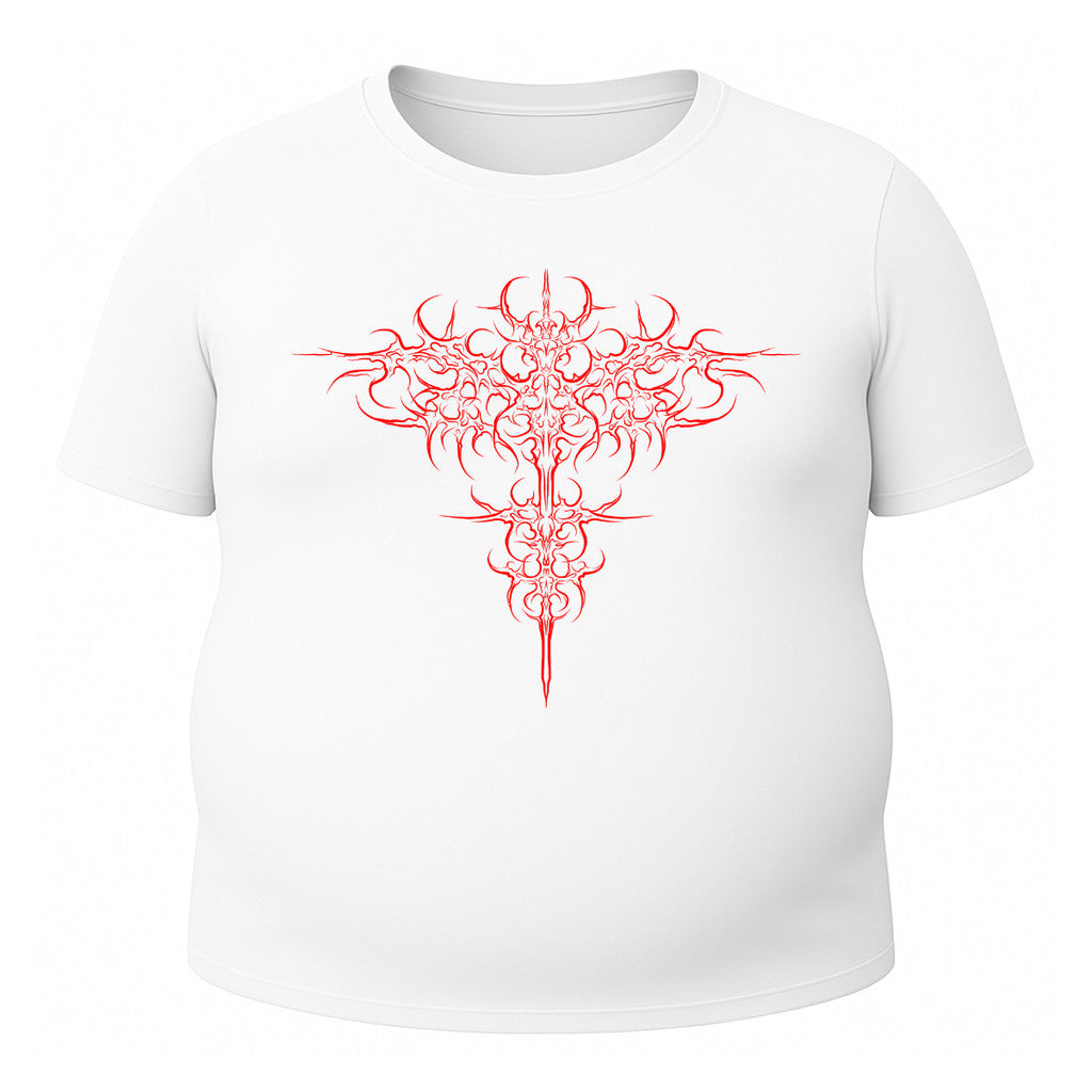 Camiseta Plus Size Uv 50+ Manga Curta Cyber Tribal Savage Emblem Rash Guard
