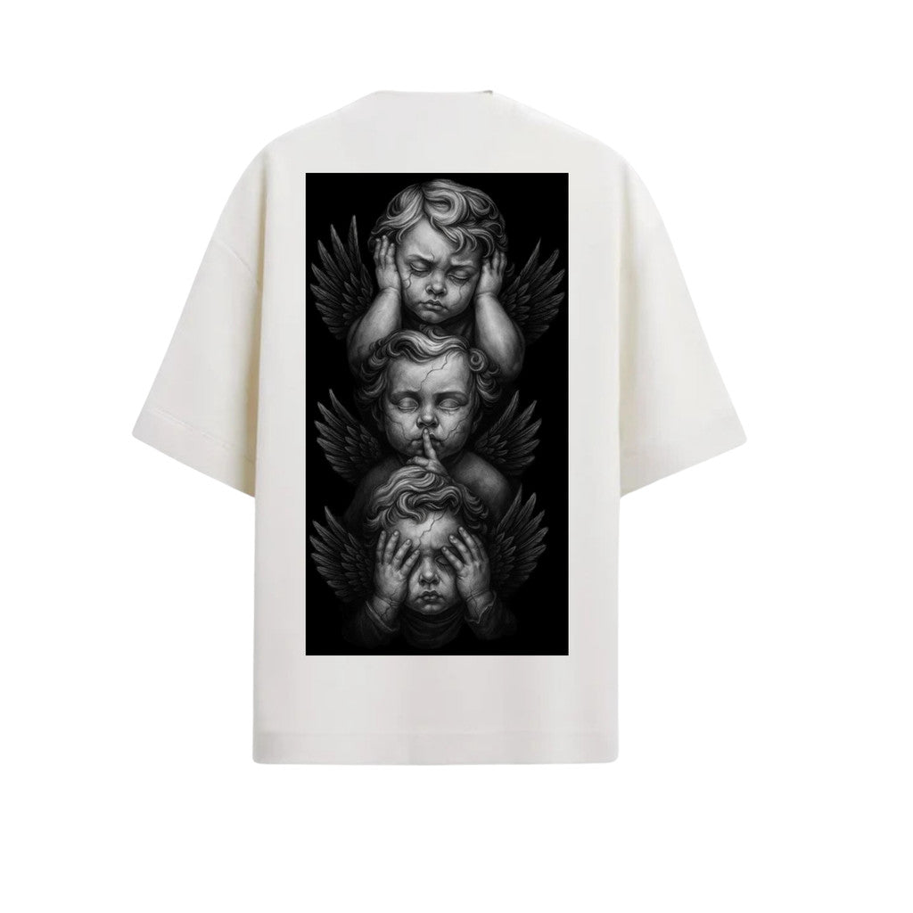 Camiseta Oversized Premium 20.1 Atoomic Angels Of Silence Camisa Unissex