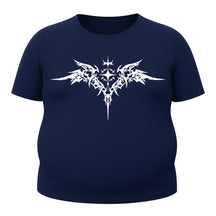 Camiseta Plus Size Proteção Uv Tecido Gelado Manga Curta Cyber Tribal Asas 03
