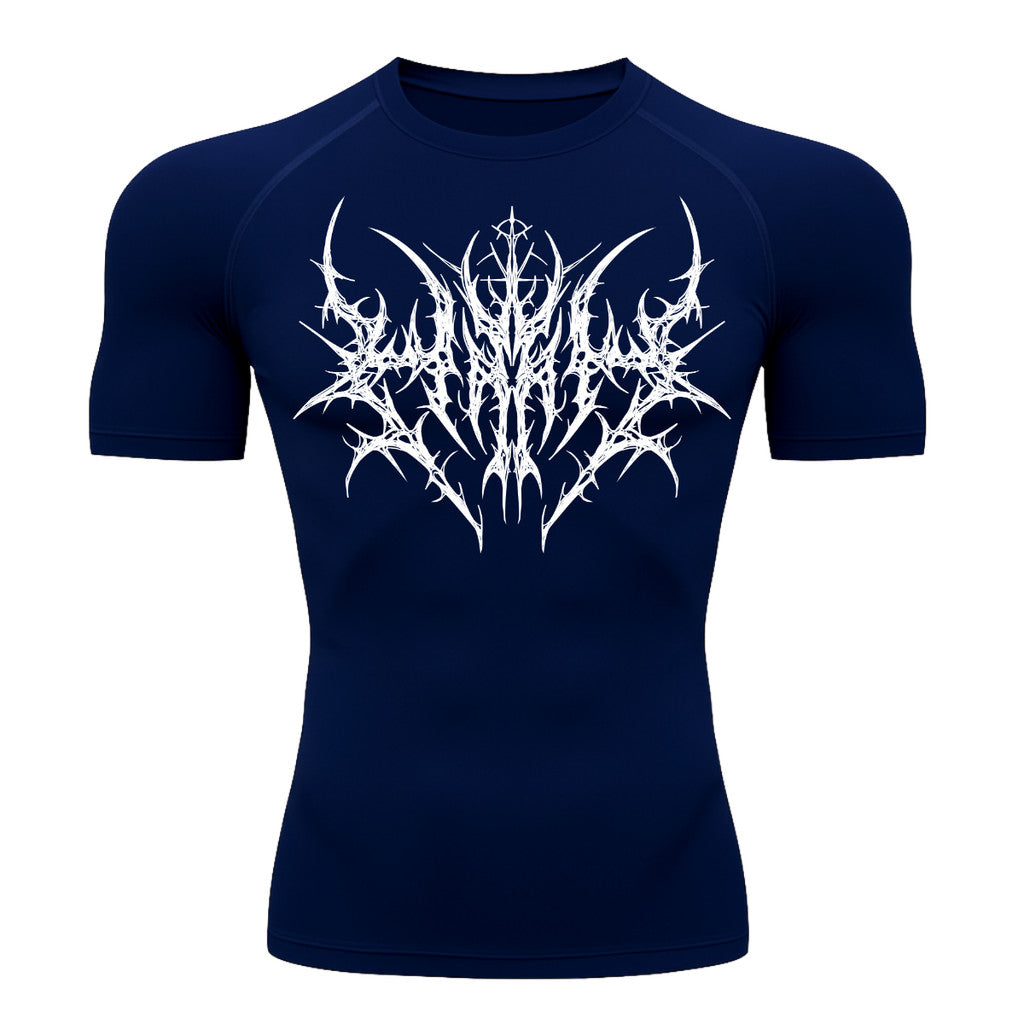 Camiseta Compressão Uv 50+ Manga Curta Cyber Tribal Primal Dominion Rash Guard