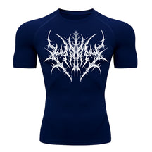 Camiseta Compressão Uv 50+ Manga Curta Cyber Tribal Primal Dominion Rash Guard