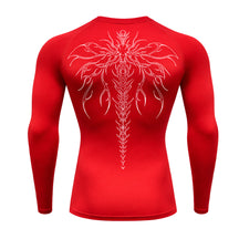 Camiseta Compressão Uv Manga Longa Cyber Tribal Chimera Spine Rash Guard
