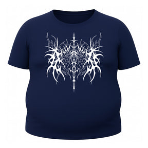 Camiseta Plus Size Uv 50+ Manga Curta Cyber Tribal Dark Vanguard Rash Guard