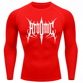 Camiseta Compressão Uv Manga Longa Cyber Tribal Atoomic Imperium Dark Rash Guard