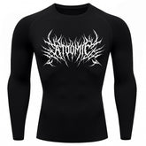 Camiseta Compressão Uv Manga Longa Cyber Tribal Atoomic Invoke Shadow Rash Guard