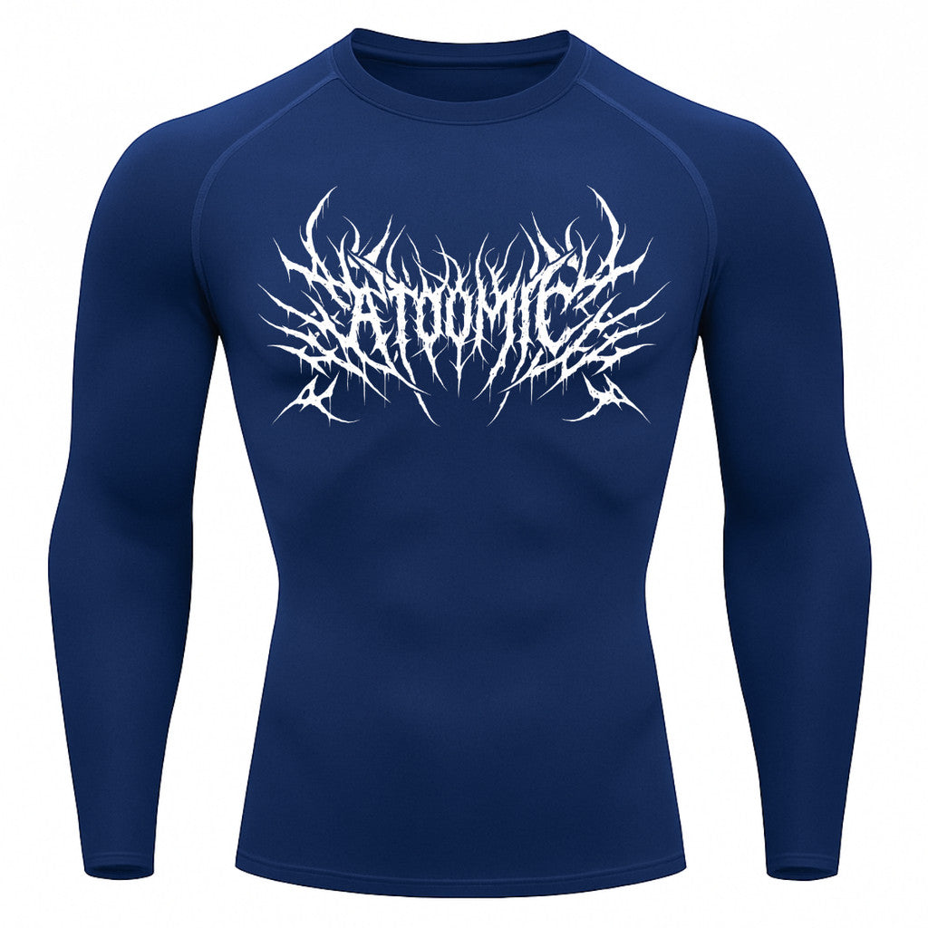 Camiseta Compressão Uv Manga Longa Cyber Tribal Atoomic Invoke Shadow Rash Guard