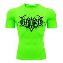 Camiseta Compressão Uv Manga Curta Cyber Tribal Shadow Crest Rash Guard